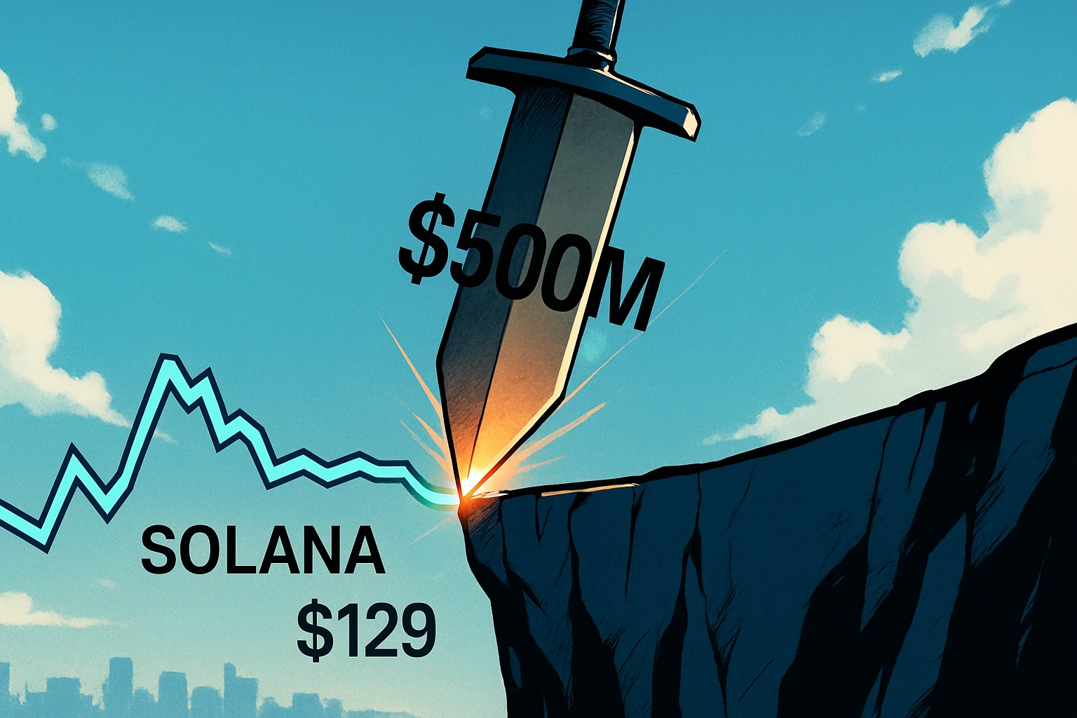 Solana enfrenta teste de limpeza de alavancagem de US$ 500 milhões, touros e ursos veem linha de vida ou morte de US$ 129